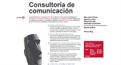 Desktop Screenshot of consultoriacomunicacion.filmac.com